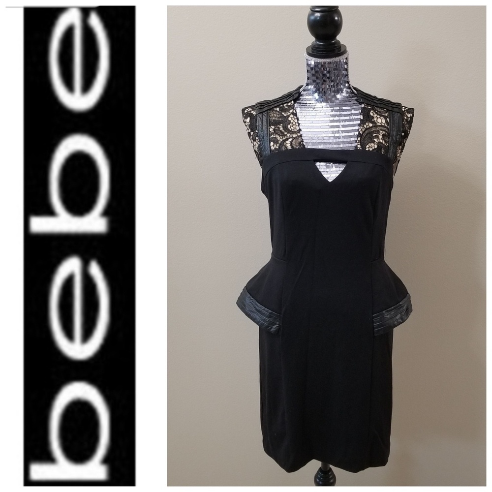 NWT bebe black dress